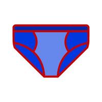 brief underwear, apparel top style icon color symbol design template vector