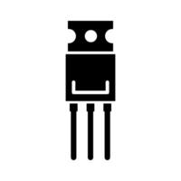 voltage regulator argon icon design template vector