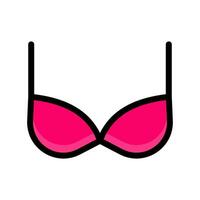 bra Underwear icon color design template vector