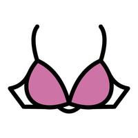 bra, Underwear icon black and color symbol design template vector