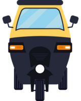 Rickshaw front view design png