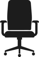 Office Chair Silhouette Illustration vector