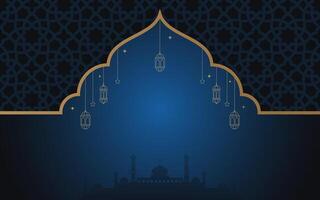 Festive Islamic Ramadan Background Design with Elegant Patterns vector