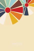 sunburst retro background, vector