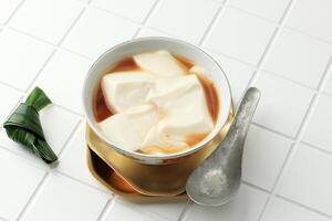 Close Up Wedang Jahe Tahu or Tahwa photo