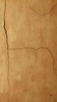 Cracked old paper background with cracks photo