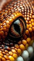 A close up of a snake's eye photo