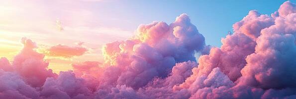 Clouds in the sky at sunset photo