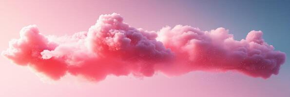 Clouds in pink and blue background photo