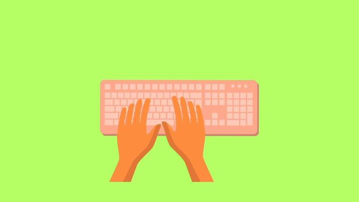 Animated Keyboard Stock Video Footage for Free Download