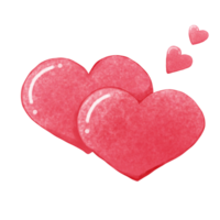 two hearts on transparent background png