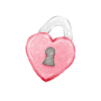a heart shaped lock with a keyhole on it png