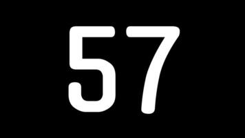 60 seconds countdown timer on a black background with white numerals suitable for digital projects, countdown, presentations video