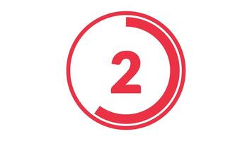 5 seconds countdown timer with red numerals inside red circle countdown suitable for countdown, time management, productivity, deadlines, urgency, and efficiency video
