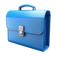 Professional Blue Briefcase, 3D Render png