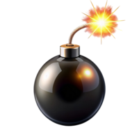 explotando bomba, aislado en transparente antecedentes png