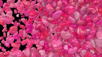 animated valentine hearts transition horizontal wipe with alpha channel video