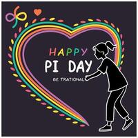 3.14 Pi Day T-Shirt - Math Pun Design for Pi Day vector