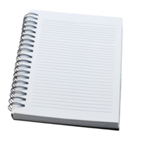 White Notepad with Lined Pages for Writing and Journaling png