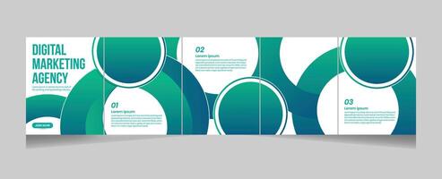 Digital Marketing carousel design with Creative shapes vector