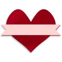 A heart with a ribbon on it png