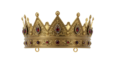 Exquisite European Royalty Symbol with Intricate Details and Jewels Isolated, Featuring a Majestic Design Ideal for Representing Nobility and Monarchy in Various Projects png