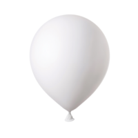White balloon without ribbon. Without background. No ribbon png