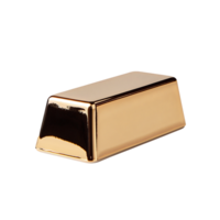 One kilogram gold bar with no background. Isolated png