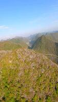 Cinematic FPV flight over mountainous terrain of the Ha Giang Loop in Vietnam video