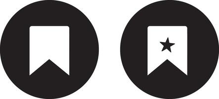 Save sign collection. Bookmark, outline icon for web vector
