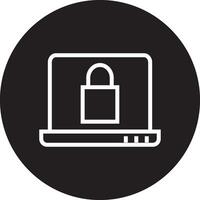 Desktop computer icon, Workplace symbol, sign, linear vector