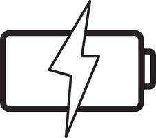 Battery icon design with white background, Simple, flat design for web or mobile app vector