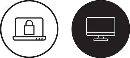 different positions, computer, Laptop blank screen mockup, screen transparent vector