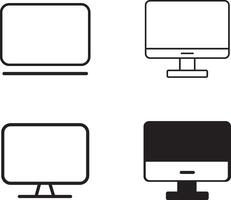 Smart Phone, Laptop and Computer Monitor, Responsive Devices Mockup vector