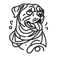 A Selection Of Dog Silhouettes In Different Positions vector