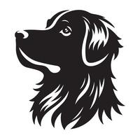 An illustration of a Pyrenean shepherd vector
