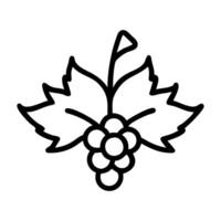 Berry With Leaf Icon vector