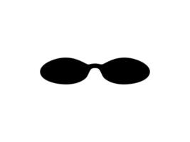Sun Eye Glasses Silhouette, Front View, Flat Style, can use for Pictogram, Logo Gram, Apps, Art Illustration, Template for Avatar Profile Image, Website, or Graphic Design Element. Editable. vector