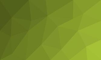 Flat polygonal gradient background. Modern geometric triangle pattern design elements in olive green color vector