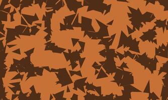 Chaotic and stacked triangle pattern background on brown color. Abstract geometric design for banner, greeting, celebration, background, decoration, display, branding, marketing vector