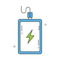 Portable Energy Backup Power Icon Design vector