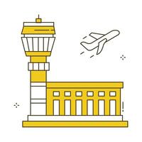 Airport Passenger Flight Icon Design vector