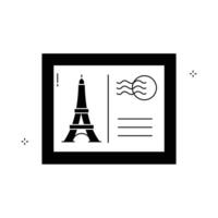 Postcard Icon Travel Souvenir Icon Design vector