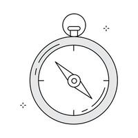 Travel and Navigation Compass Icon design vector