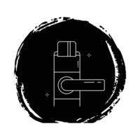 Secure Card Lock Icon Design vector