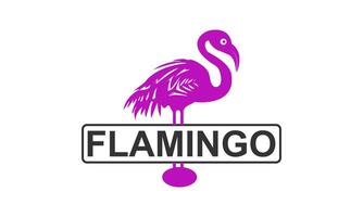 flamingo, bird, design, icon, symbol, illustration, animal, bird logo, vector