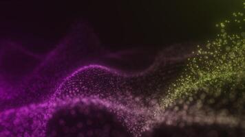 Yellow and Purple Particle Wave Animations video