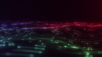 Futuristic Gradient Wave with Particle Flow video