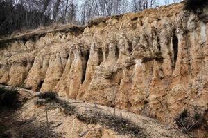 large gullies from clay soil erosion 1 photo