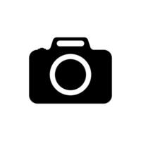 Camera icon on white background. vector